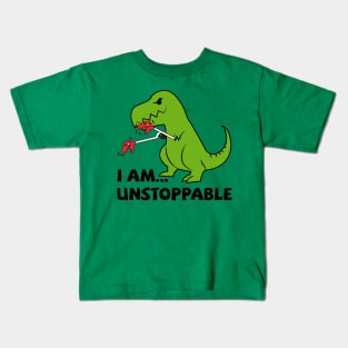 I am unstoppable T-rex Kids T-Shirt